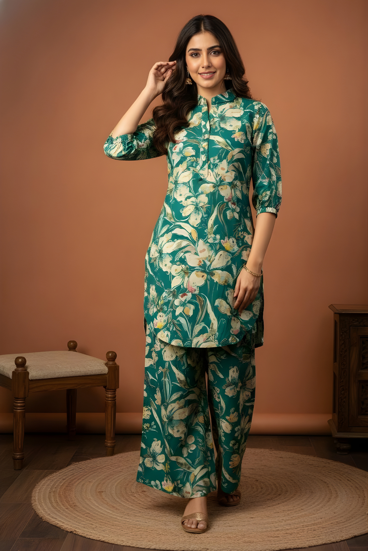 Bahara Floral Print Co-ord Set