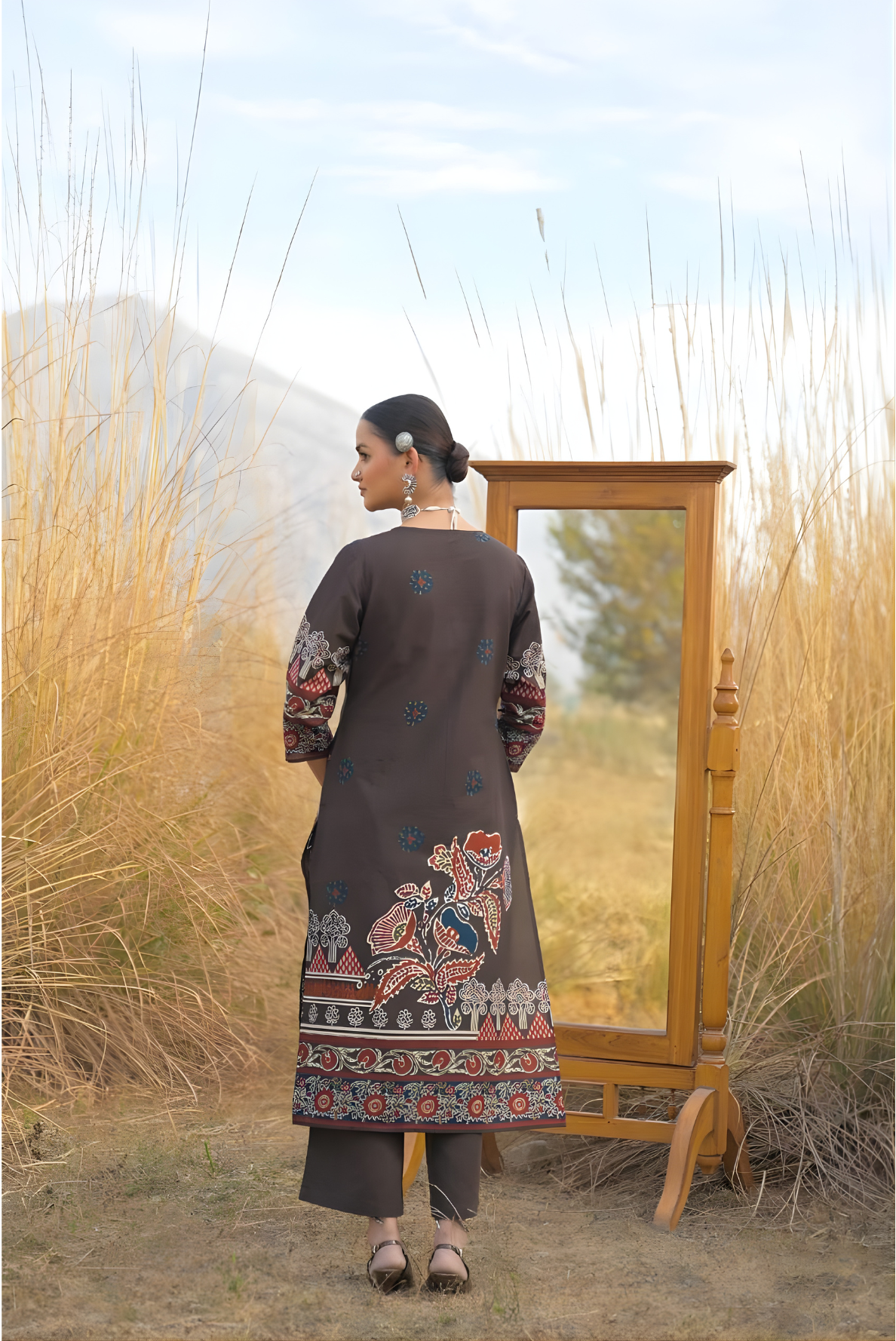 Gul Heritage Print Suit Set