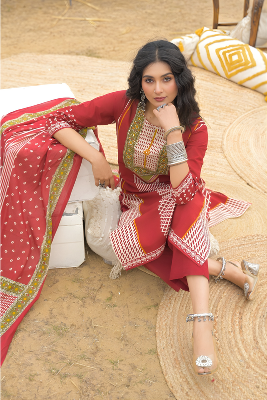 Inayat Handblock Printed Suit Set