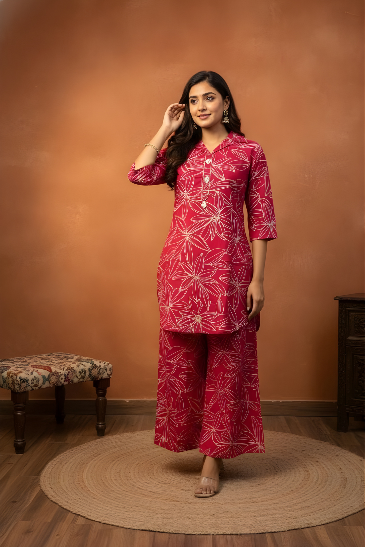 Bahara Floral Print Co-ord Set