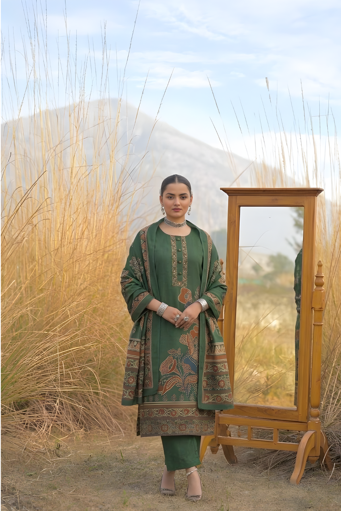 Gul Heritage Print Suit Set