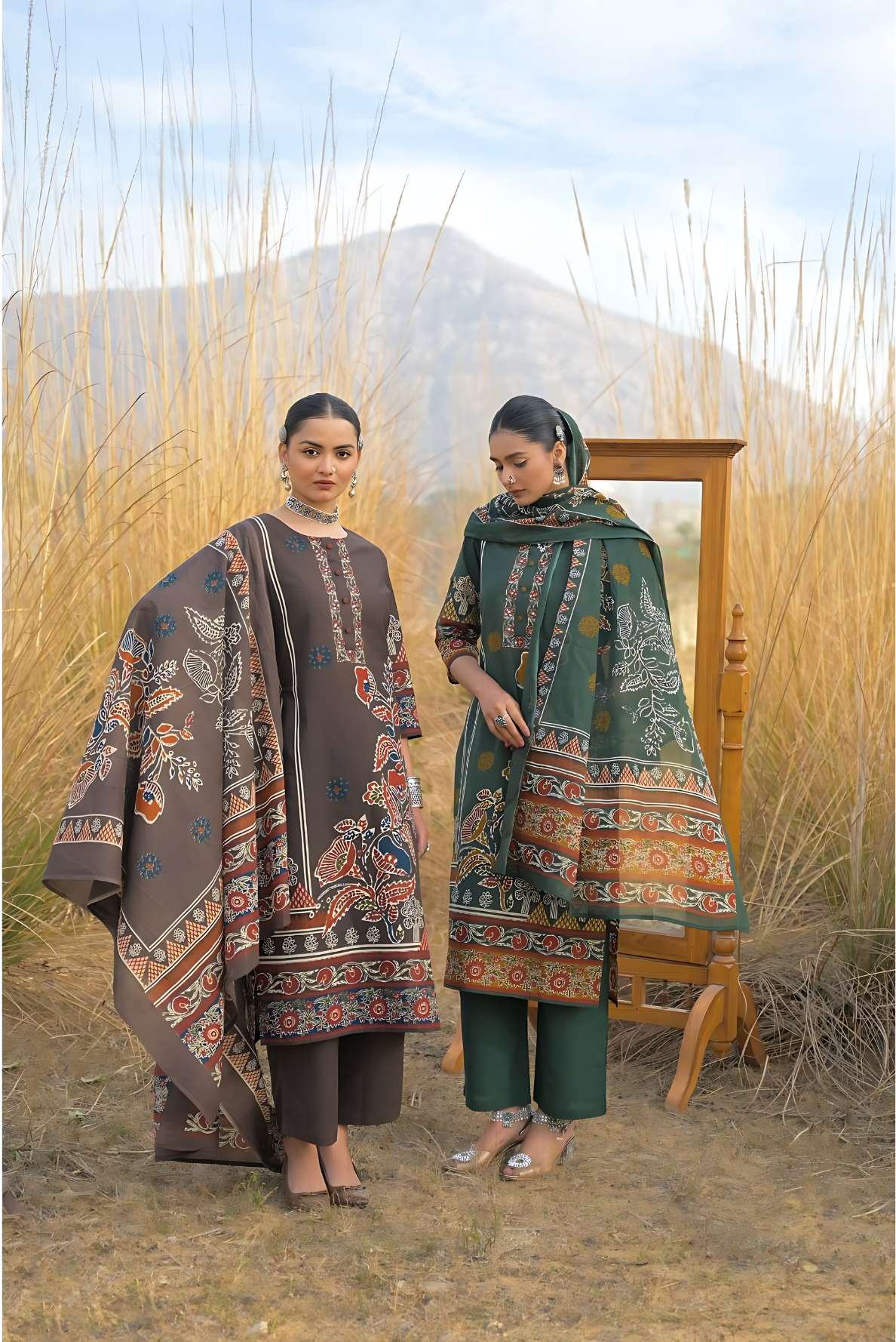 Gul Heritage Print Suit Set