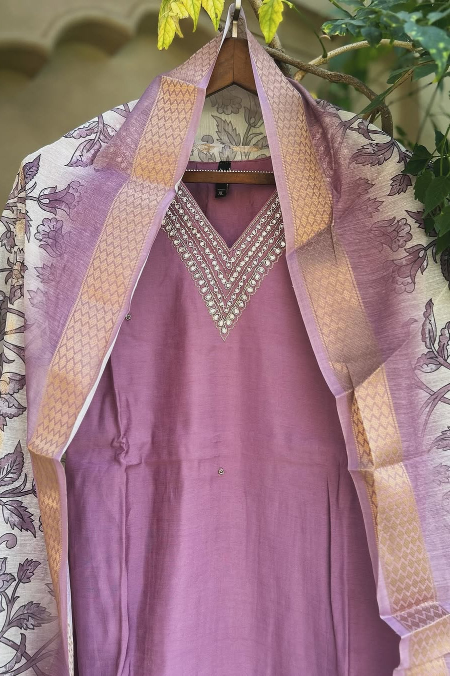 Inayat Purple Floral Suit Set
