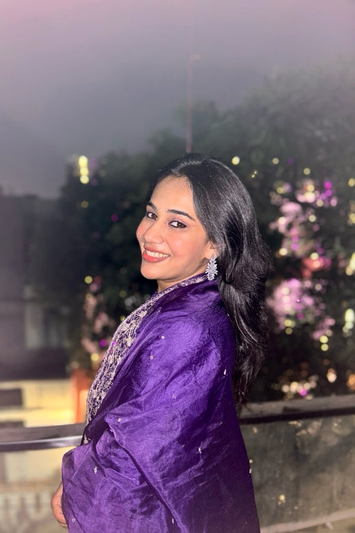 Shringar Royal Purple Handwork Suit Set