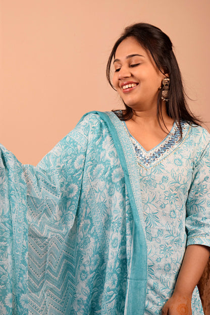 Inayat Dream Floral Cotton Suit Set