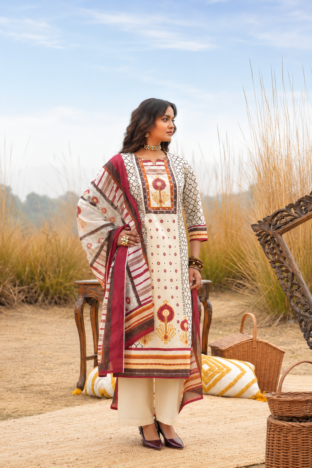 Inayat Rekha Printed Suit Set