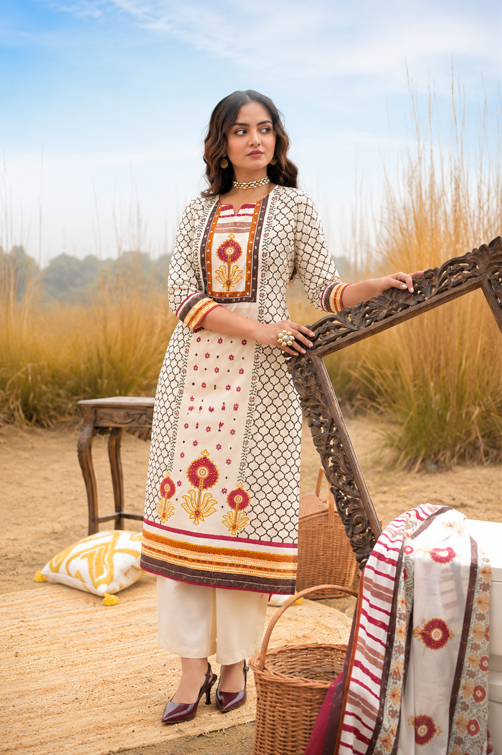 Inayat Rekha Printed Suit Set