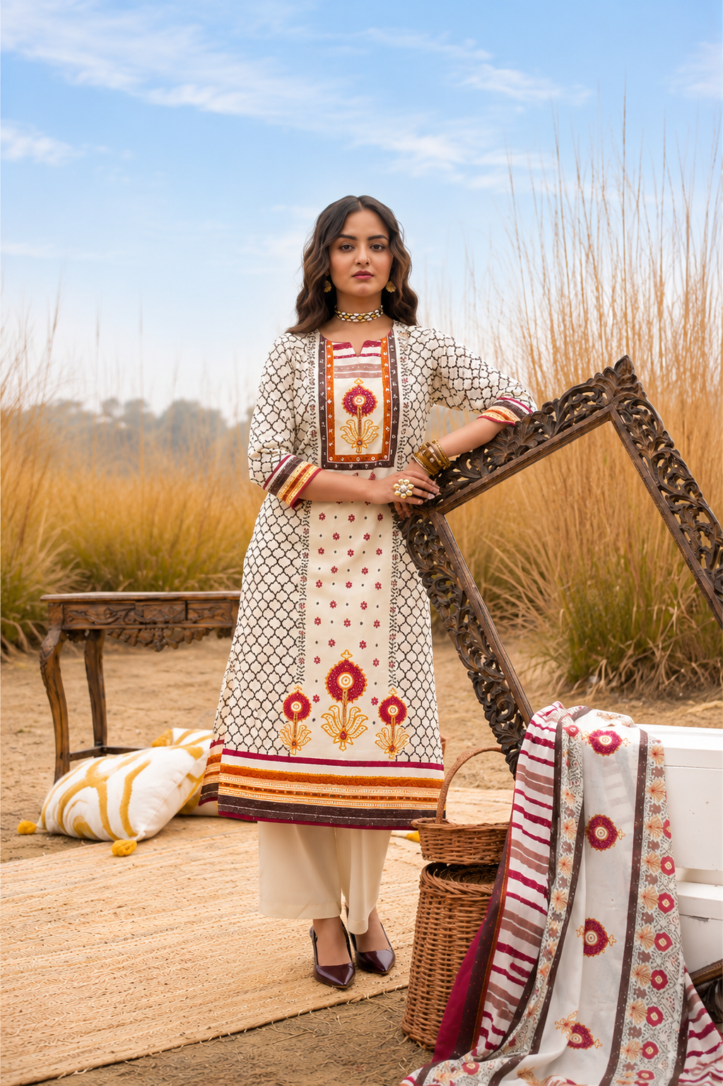 Inayat Rekha Printed Suit Set