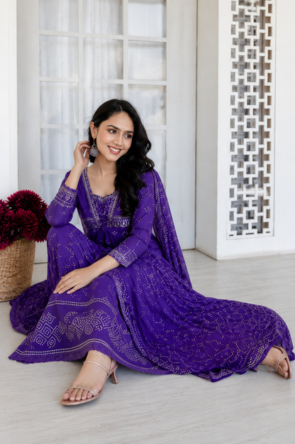 Shringar Purple Suit Set