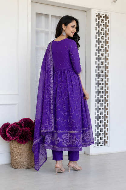 Shringar Purple Suit Set